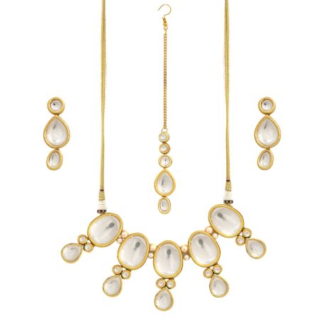 Heritage Kundan Drop Necklace Set